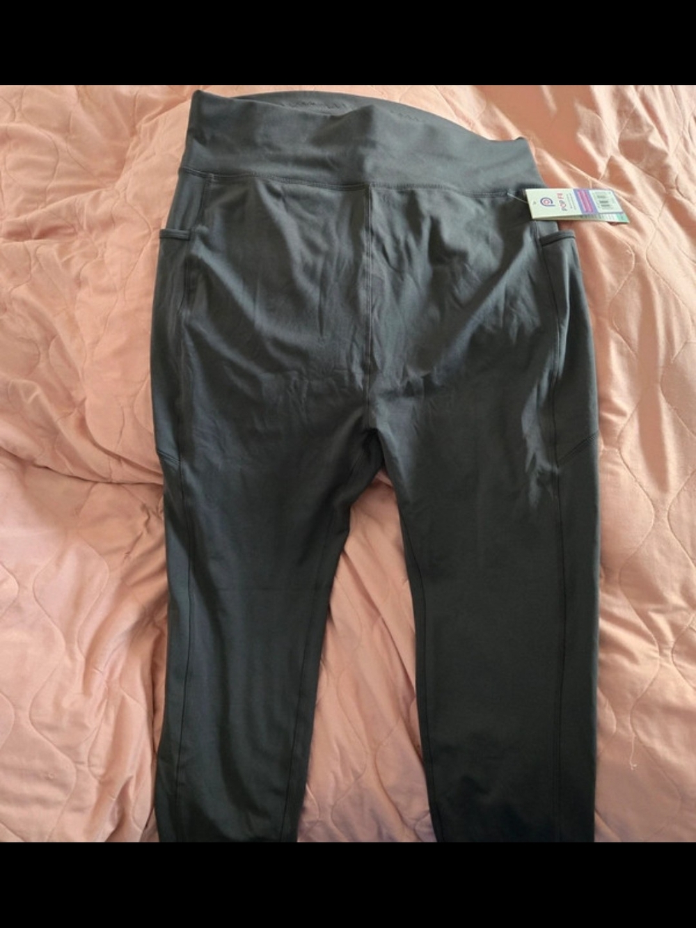 POP Fit Grey Leggings with High Waist
